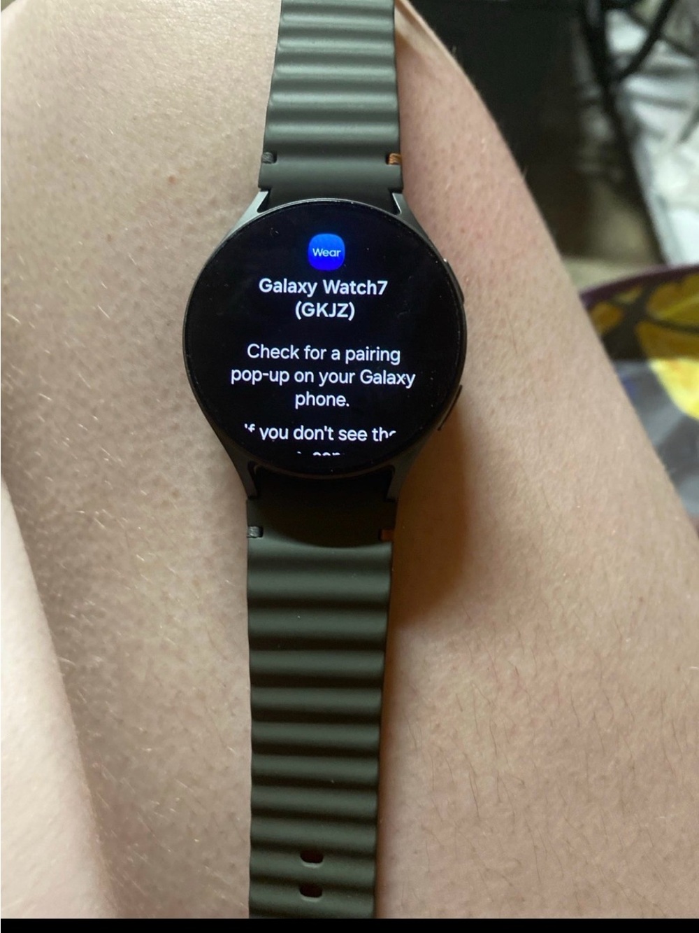 Samsung Galaxy Watch7 - Olive Green Strap